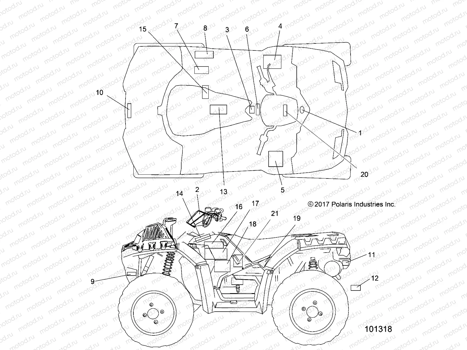 BODY | BODY, DECALS - A18SXM95AL