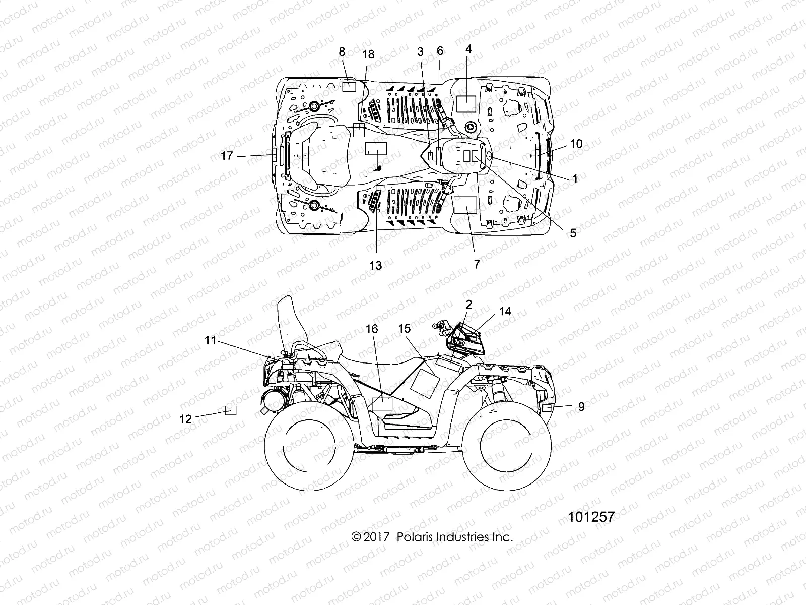 BODY | BODY, DECALS - A18SYE95BU
