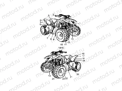 BODY | BODY, DECALS - A18YAK05B4/B6/N4/N6/A4/A6 (A00065)