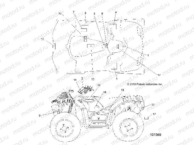 BODY | BODY, DECALS - A19SXM95AL