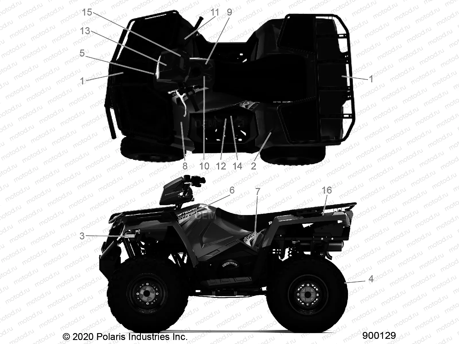 BODY | BODY, DECALS - A20SEF57D5 (900129-01)