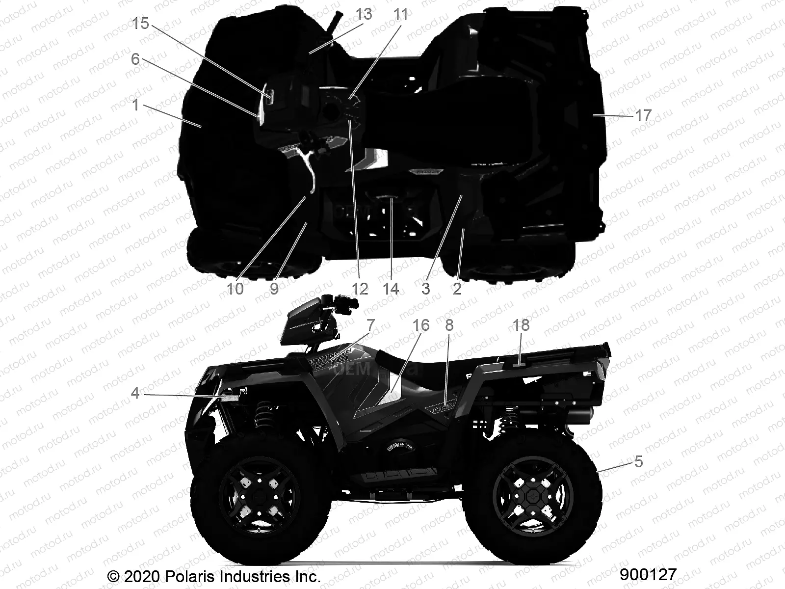 BODY | BODY, DECALS - A20SHE57AN/AF/BN/BF/Z57AX/BX (900127-01)