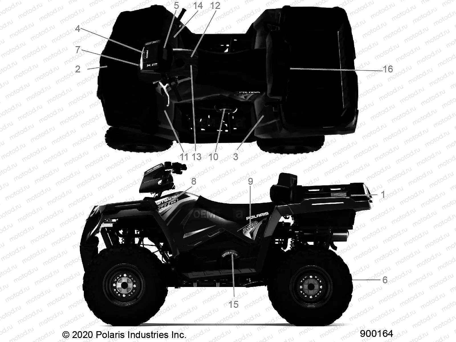 BODY | BODY, DECALS - A20SUE57D5 (900164-01)