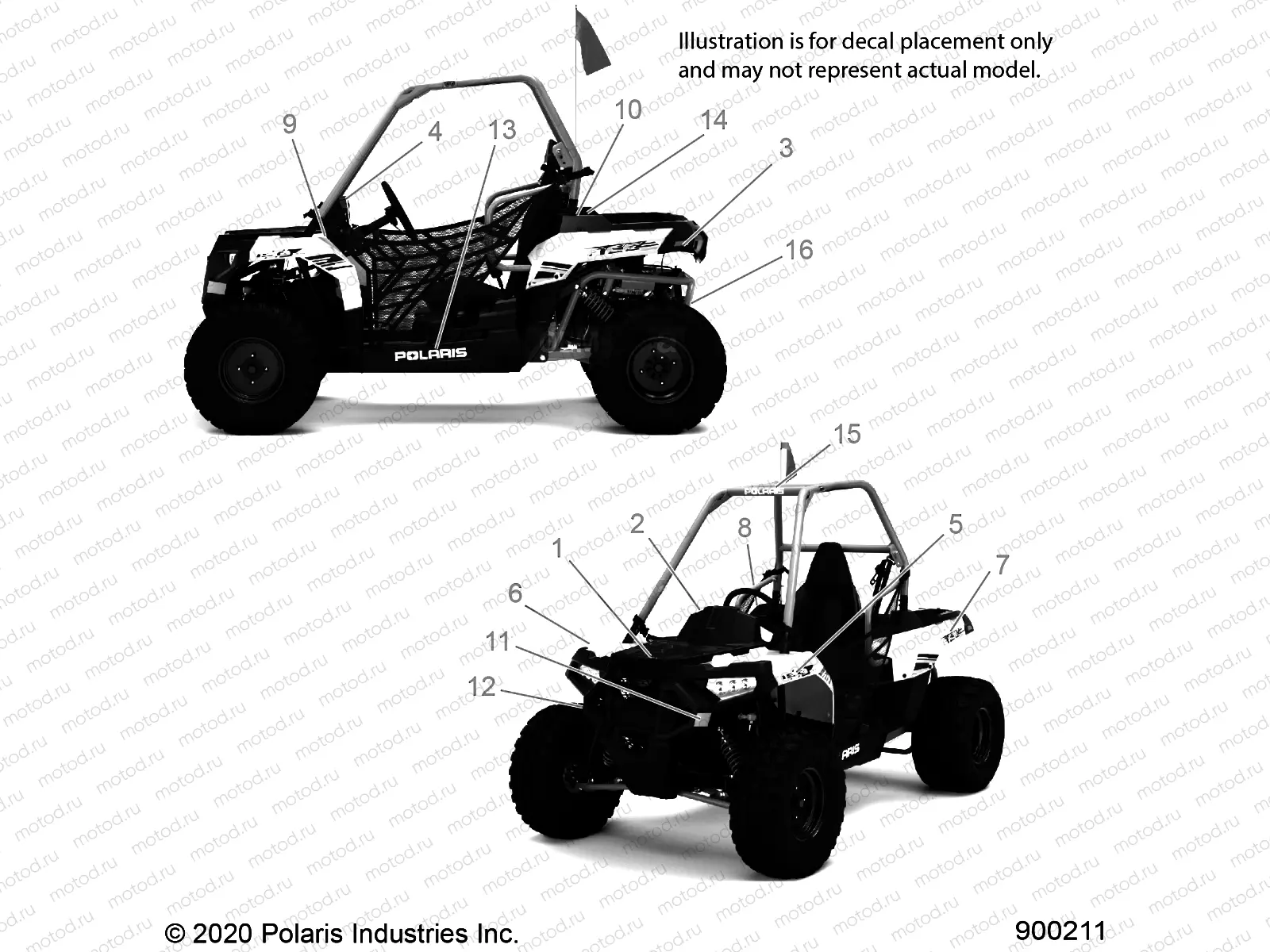 BODY | BODY, DECALS - A21HAB15N2 (900211)