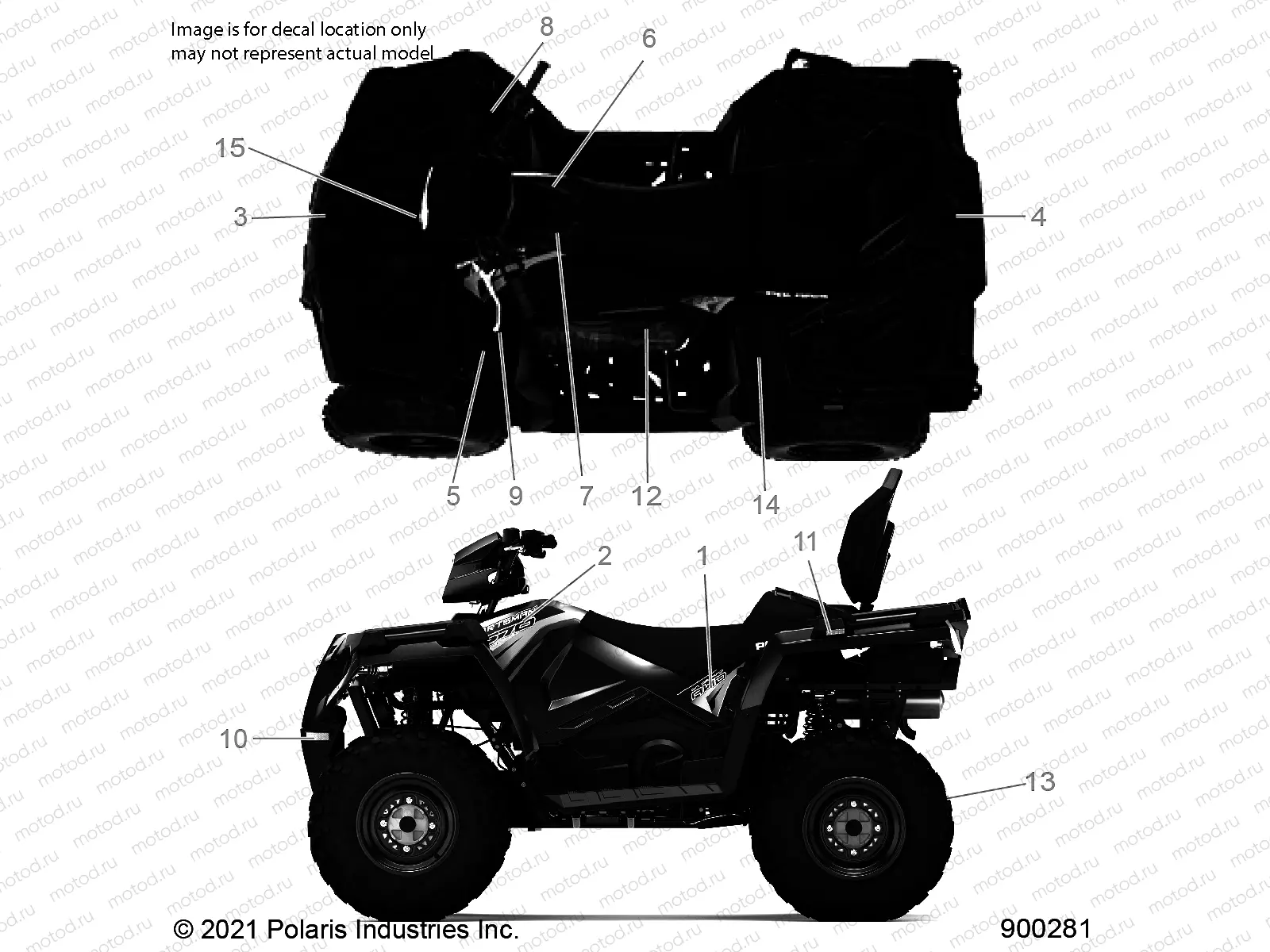 BODY | BODY, DECALS - A21SDA57A5 (900281)