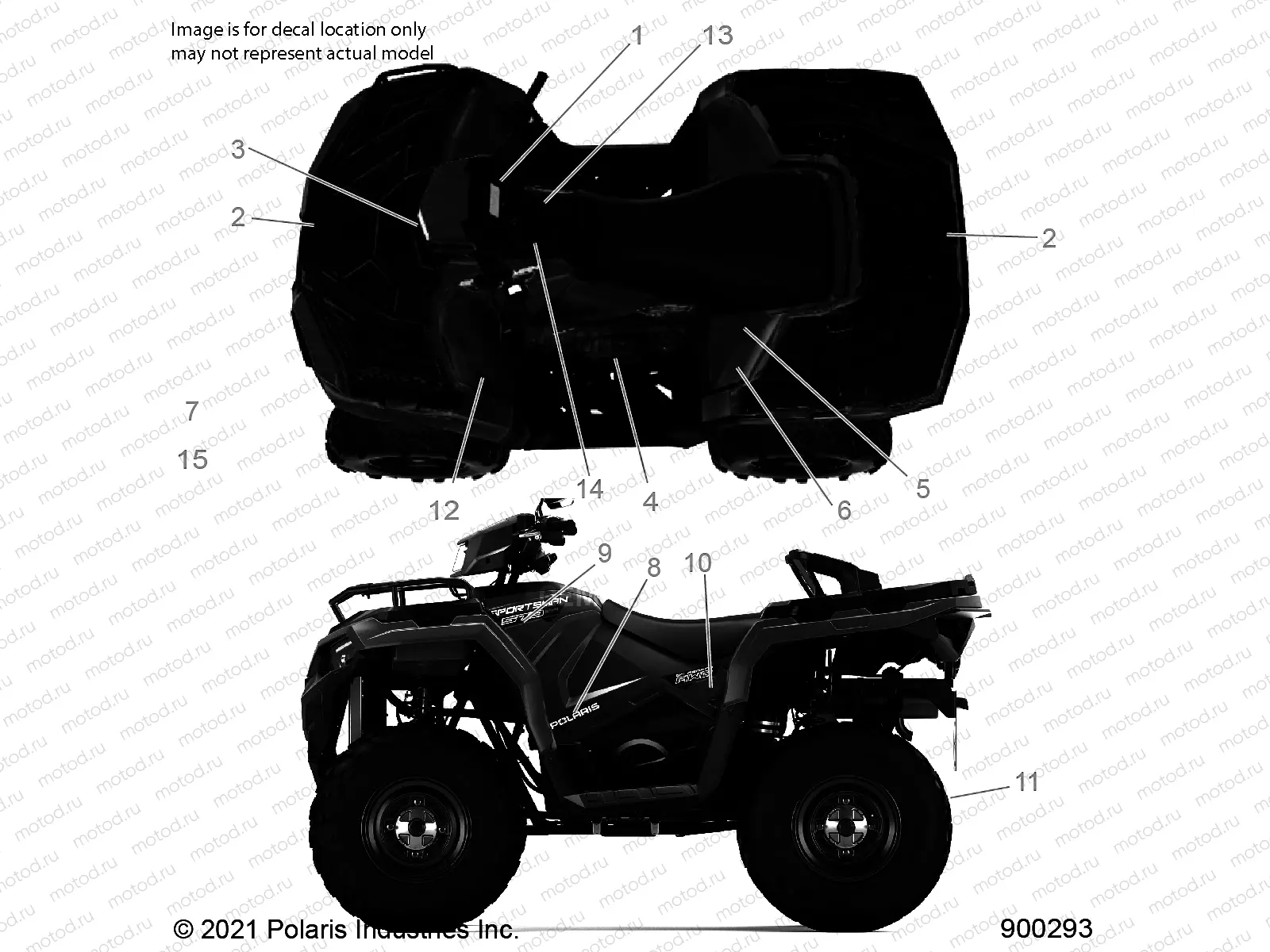 BODY | BODY, DECALS - A21SEA57F1/T57C1/C2/F1 (900293-01)
