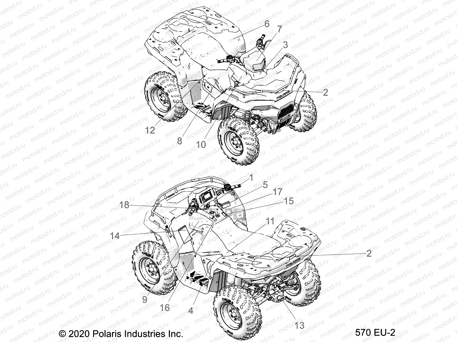 BODY | BODY, DECALS - A21SHE57FM/S57FM/CM/CU (570 EU-2)