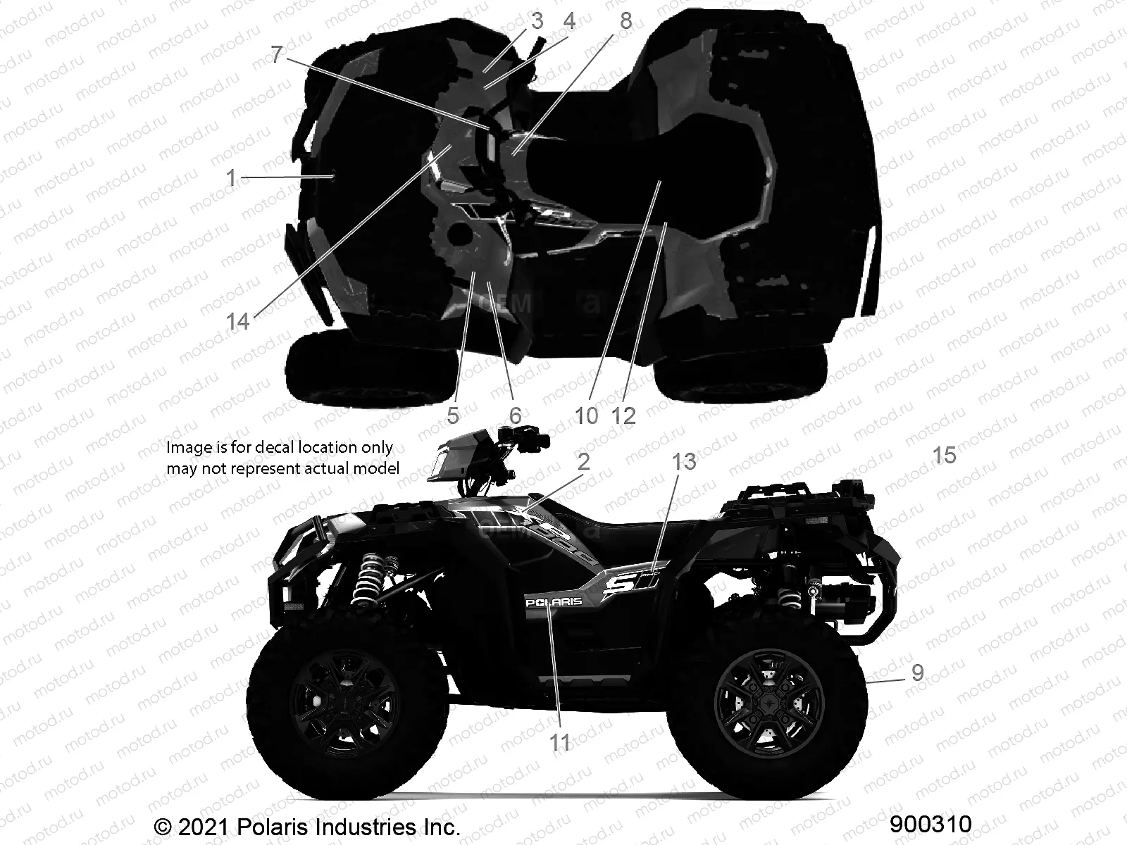 BODY | BODY, DECALS - A21SLE95FG/S95CG/S95FG (900310)