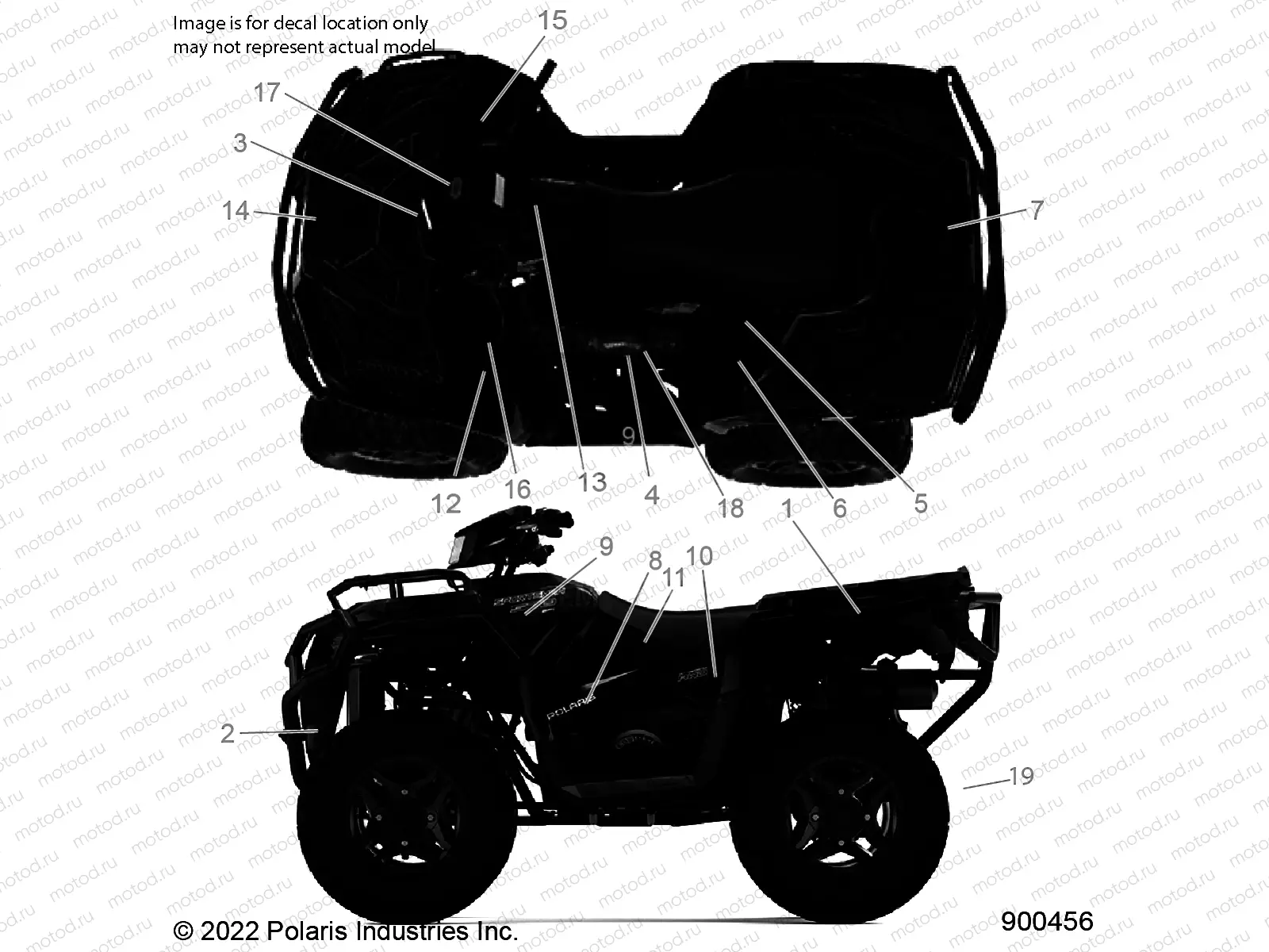 BODY | BODY, DECALS - A22SHZ57AE (900456)