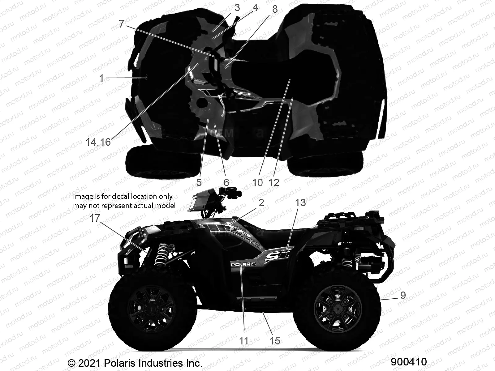 BODY | BODY, DECALS - A22SLE95FJ/S95CJ/S95FJ (900410)