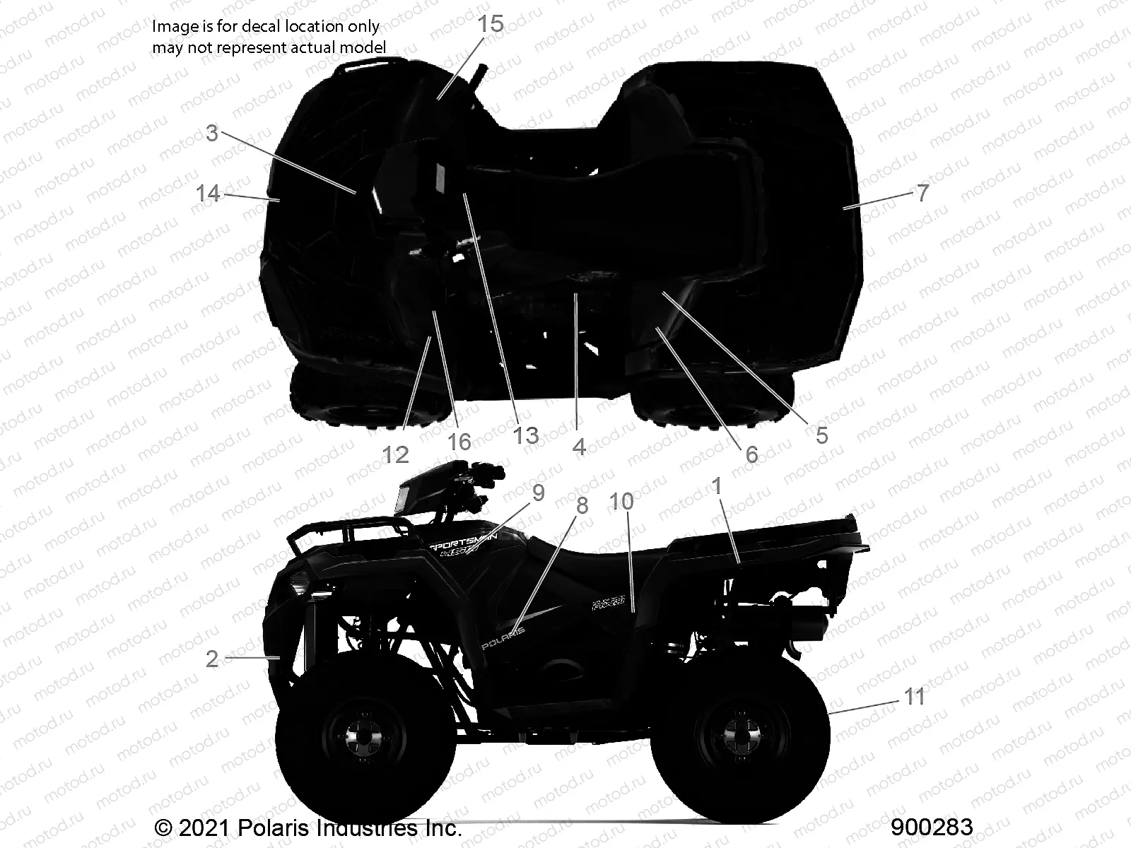 BODY | BODY, DECALS - A23SEA50B1/B3 (900283-01)
