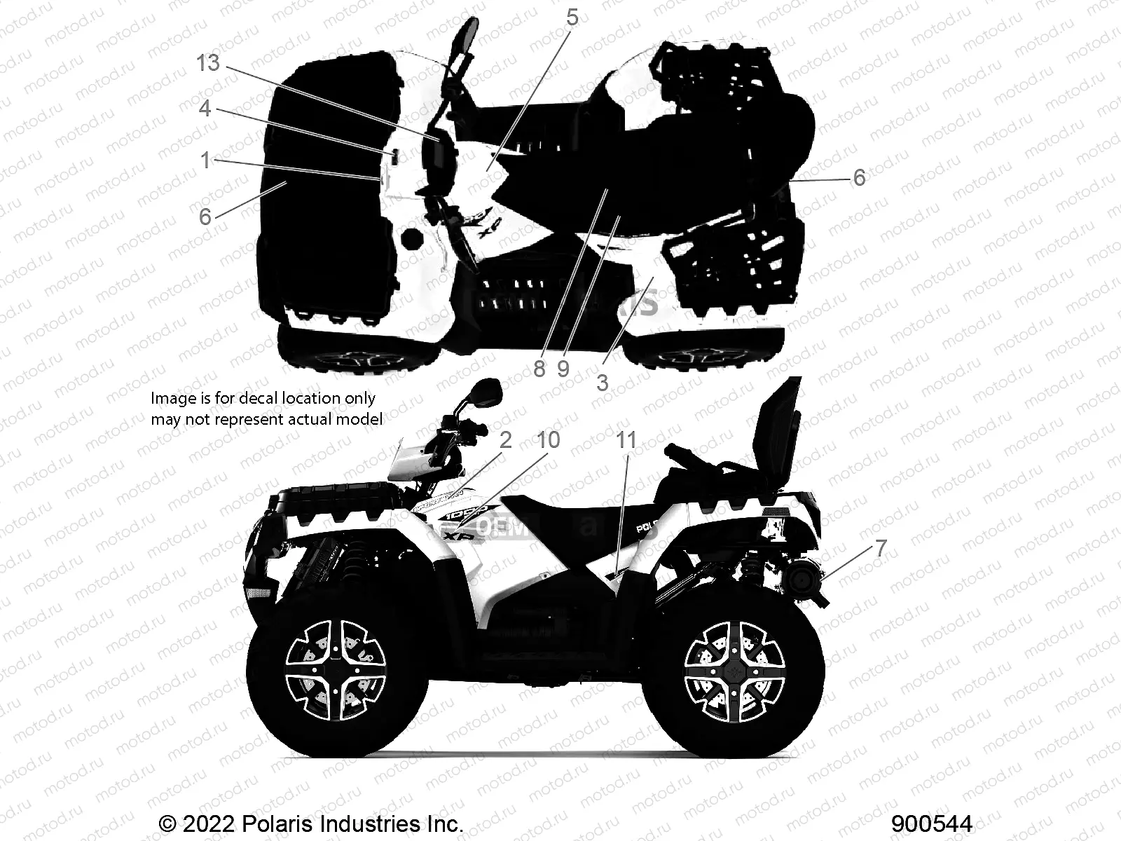 BODY | BODY, DECALS - A23SYE95PM (900544)