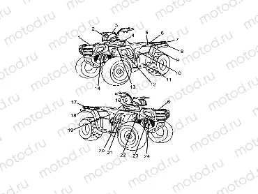 BODY | BODY, DECALS - A23YAF11B5/N5 (A00073)