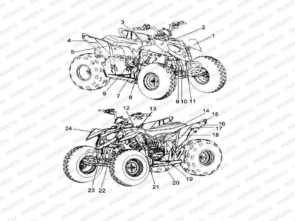 BODY | BODY, DECALS - A23YAK11B6/B7/N6/N7 (A00071)