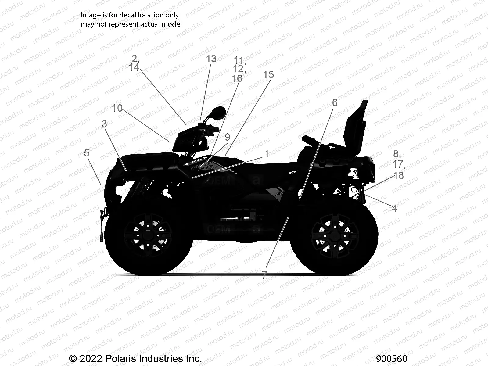 BODY | BODY, DECALS AND COMPONANTS, 3 PC - A23SYE95PM