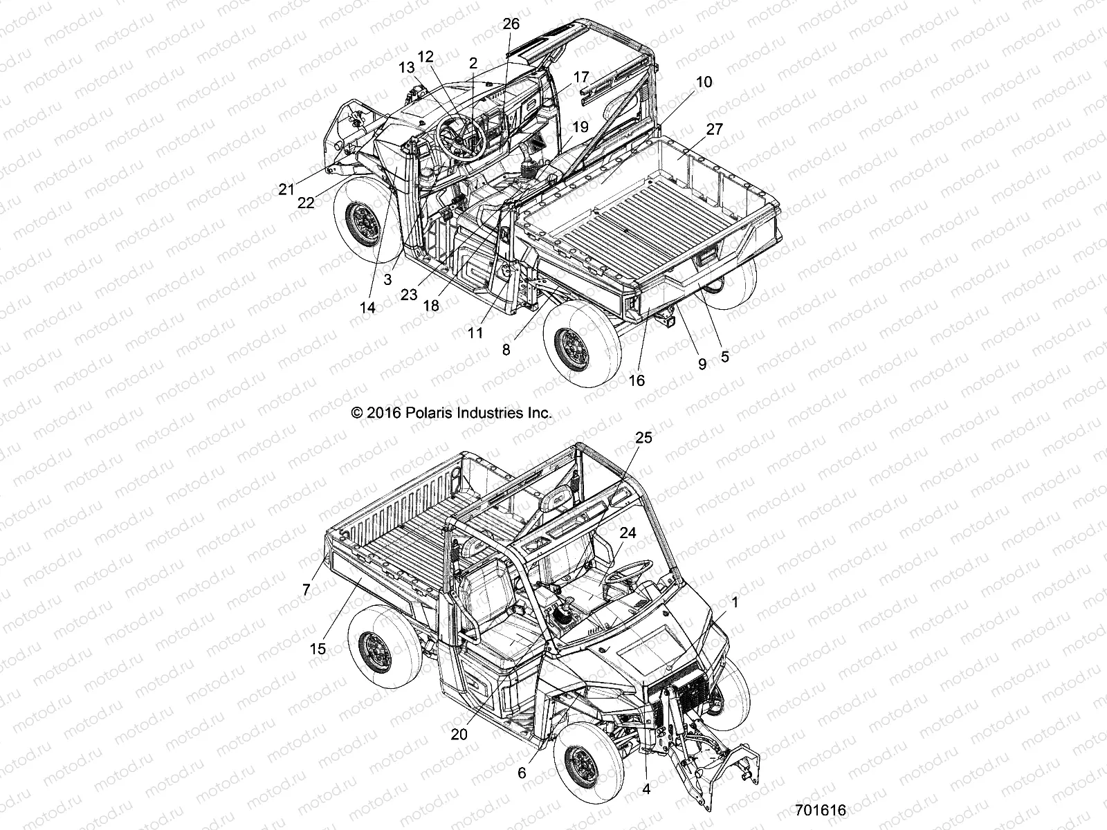 BODY | BODY, DECALS - D18B3/4PD1AJ (701616)