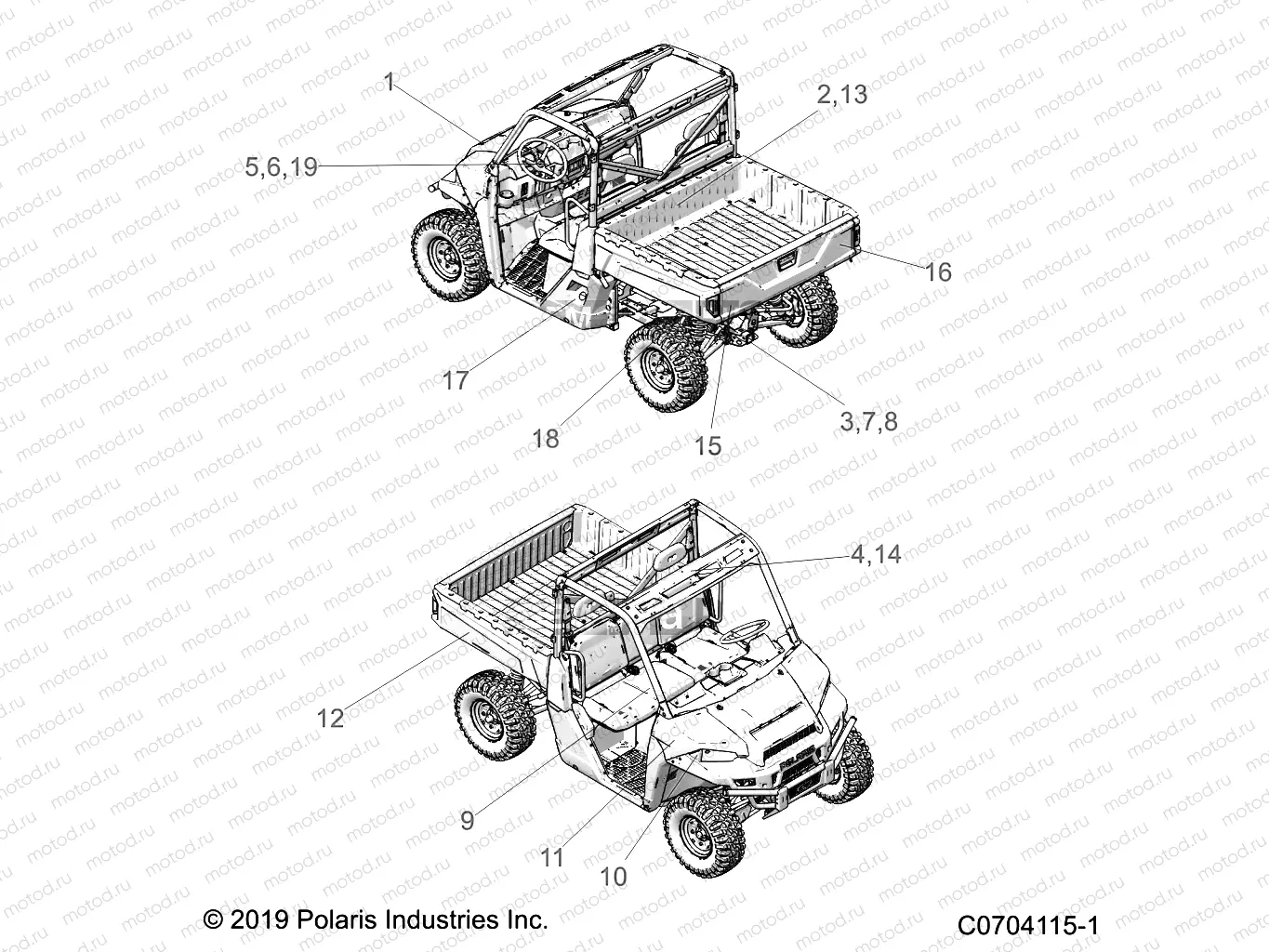 BODY | BODY, DECALS - D21BBP99A4/B4/FP99A4 (C0704415-1)