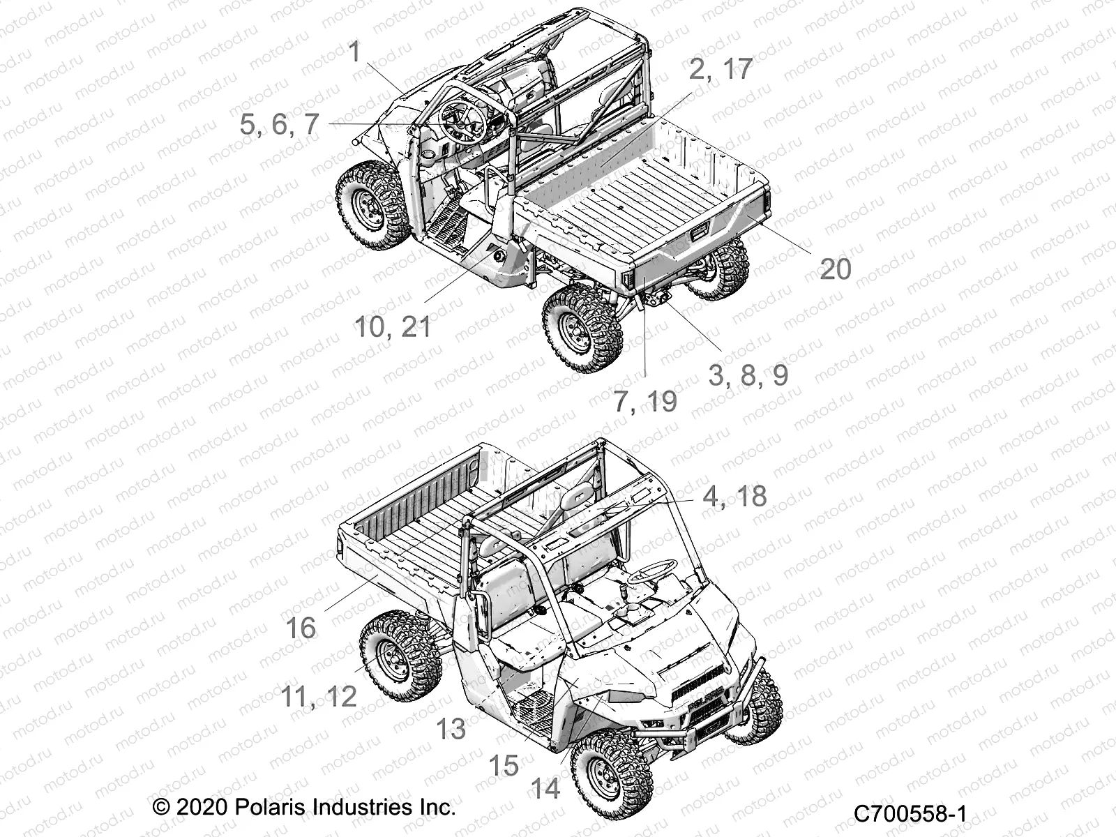BODY | BODY, DECALS - D21BBPD4B4 (C700558-1)