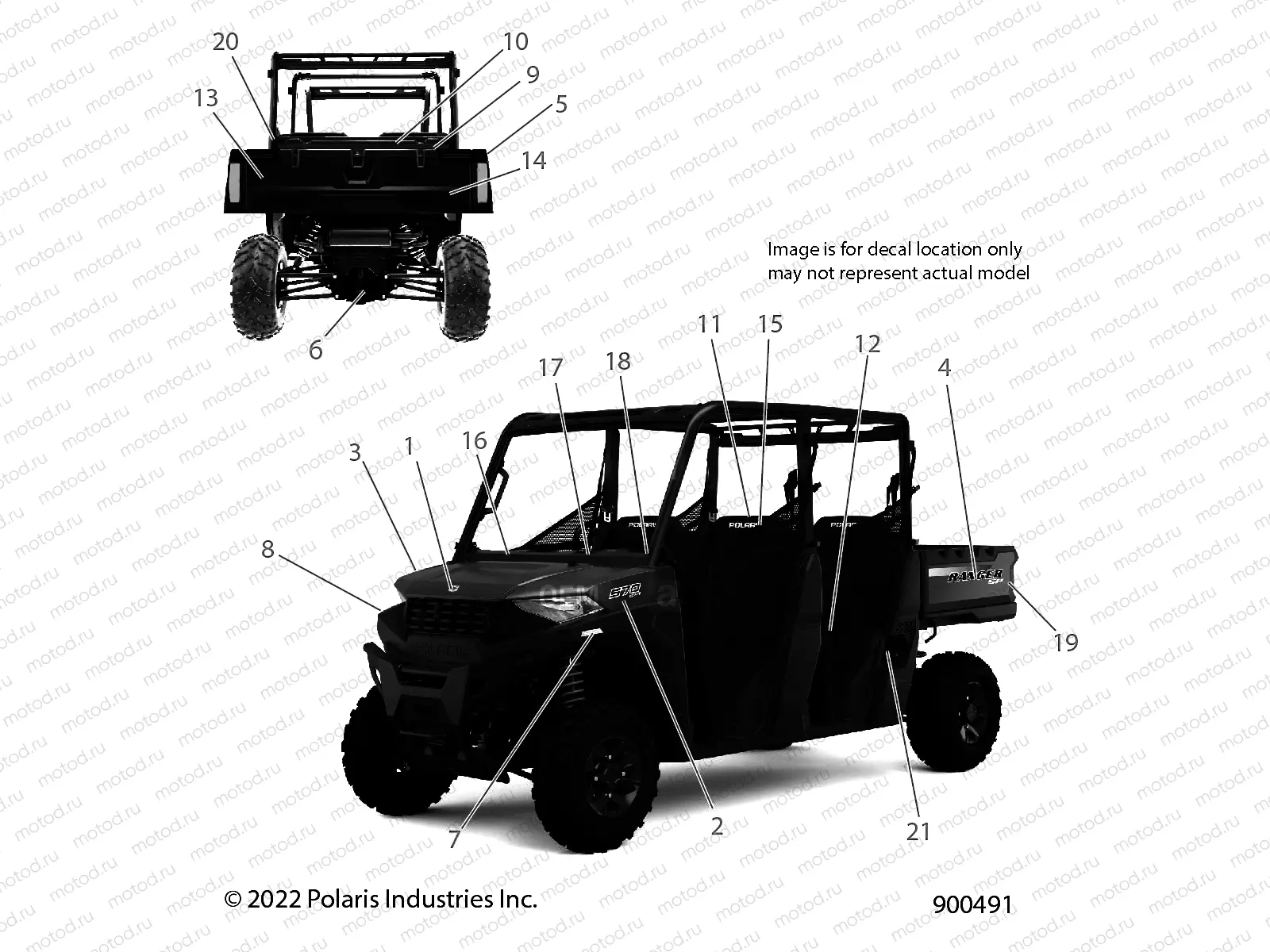 BODY | BODY, DECALS - D22M4A57B4/G57B4 (900491)