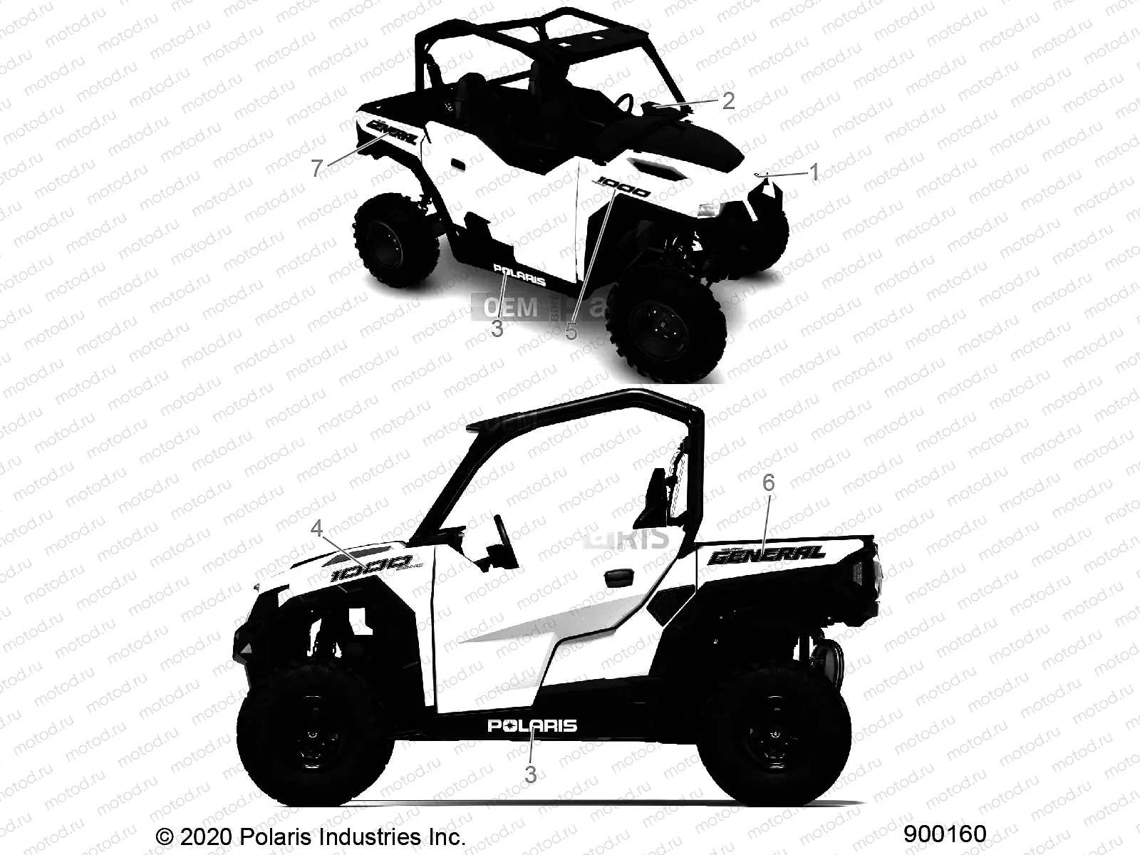 BODY | BODY, DECALS - G20GAE99A2 (900160-01)