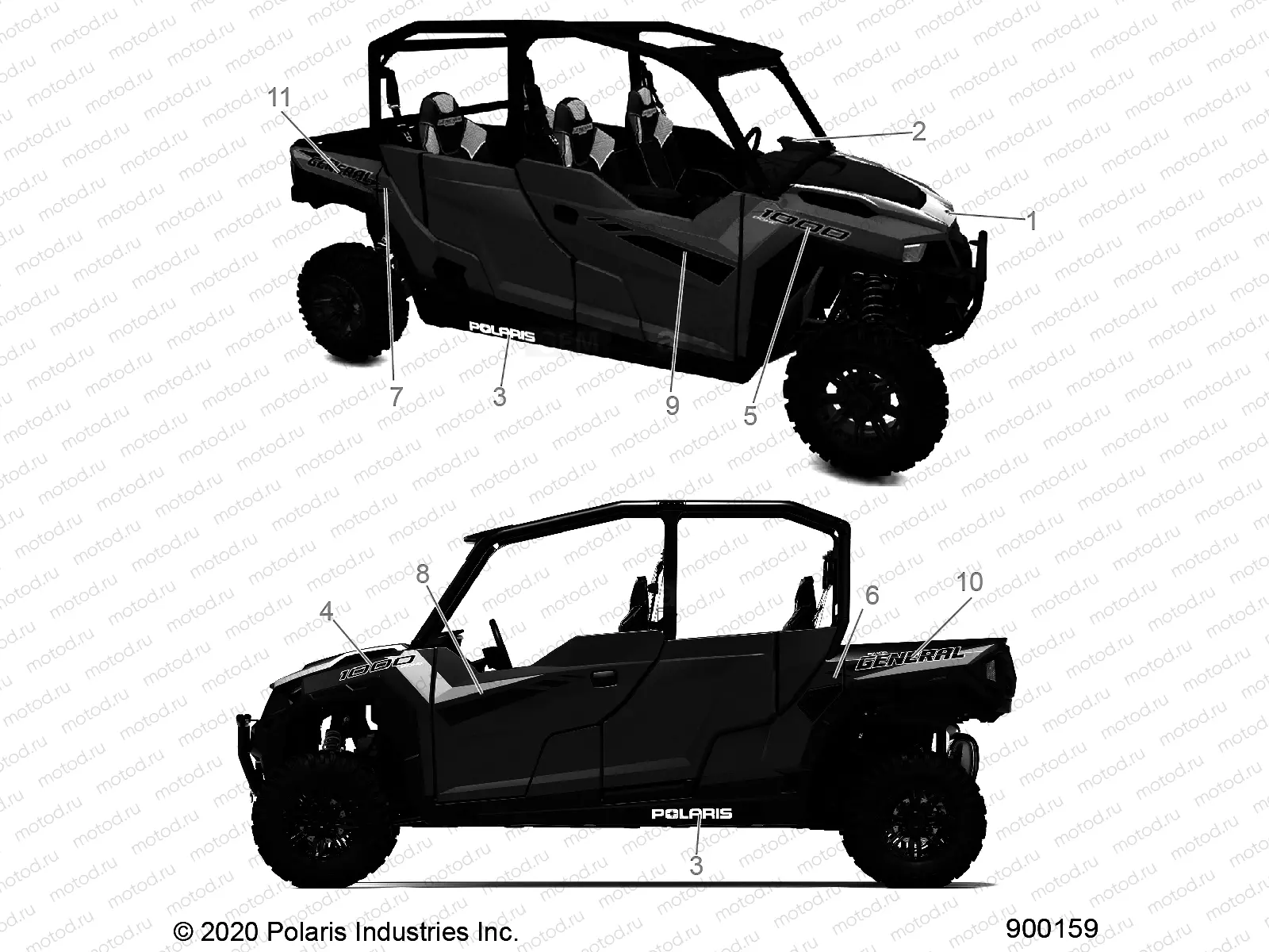 BODY | BODY, DECALS - G21G4P99AM/BM (900159)