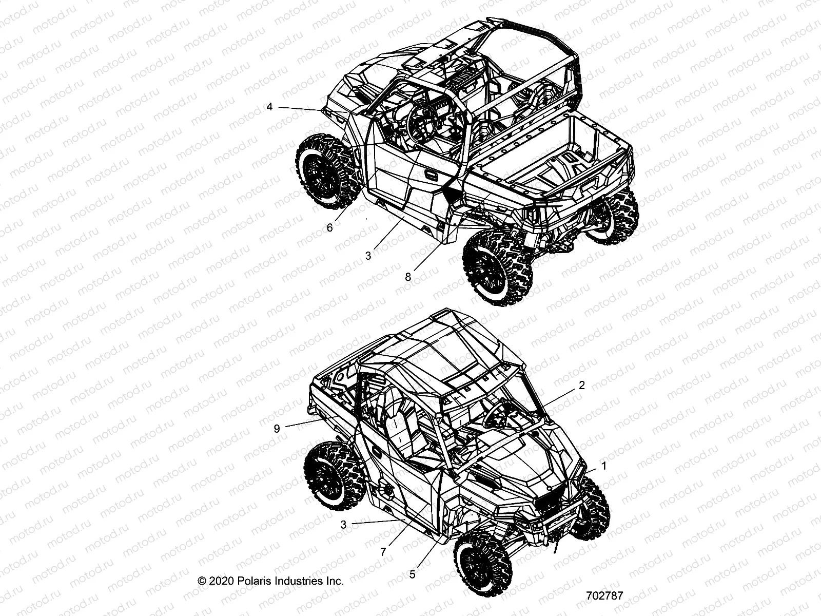 BODY | BODY, DECALS - G21GAB99CM/FM (702787)
