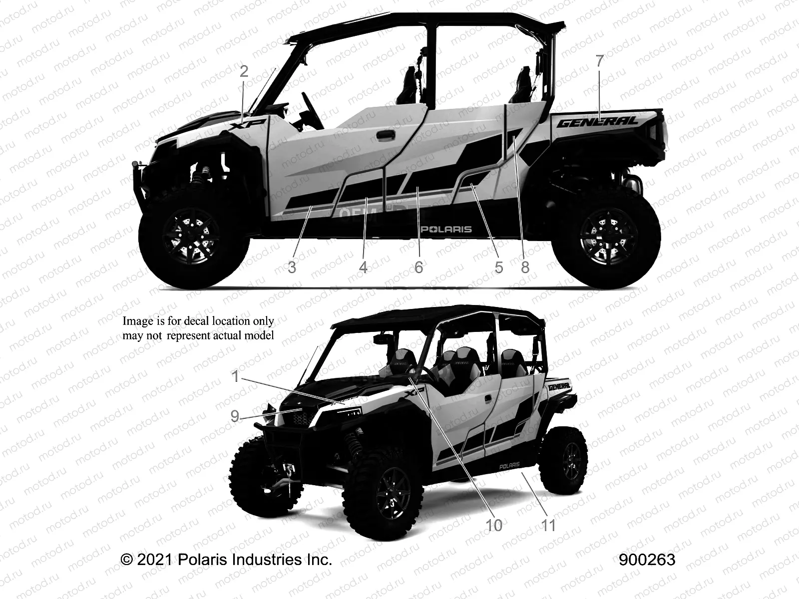 BODY | BODY, DECALS - G21GMD99AZ/BZ (900263)