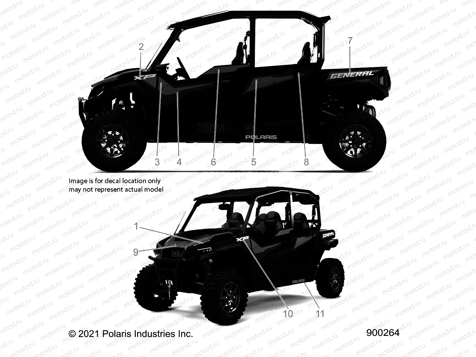BODY | BODY, DECALS - G21GMJ99AJ/BJ (900264)