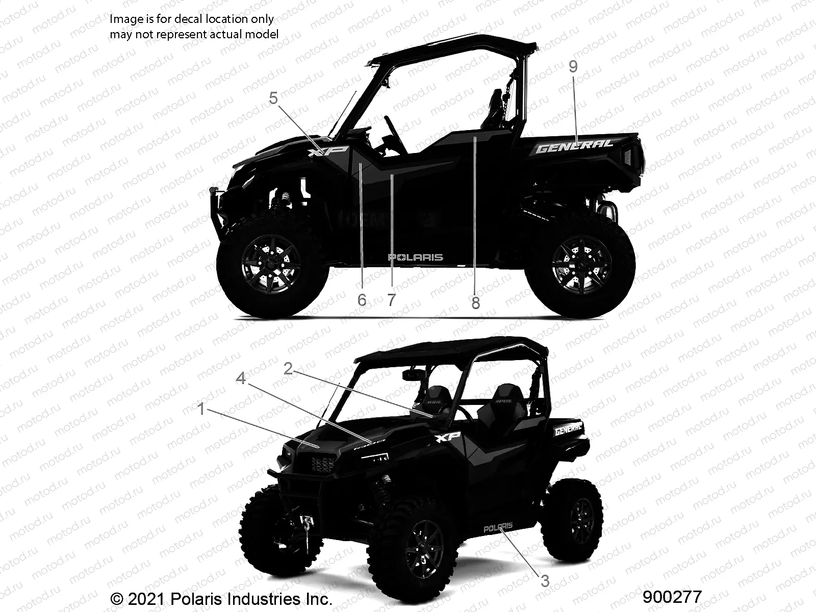 BODY | BODY, DECALS - G21GXJ99AJ/BJ (900277)