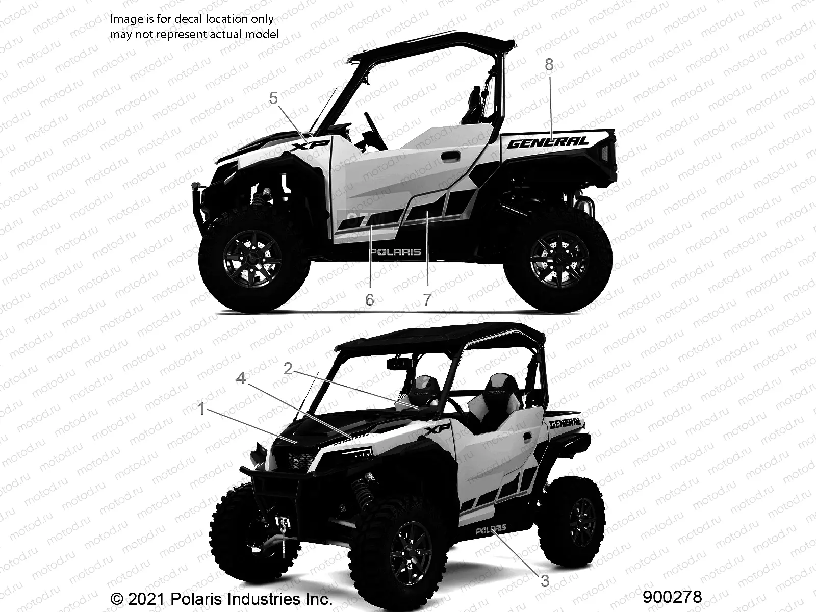 BODY | BODY, DECALS - G21GXJ99AZ/BZ (900278)