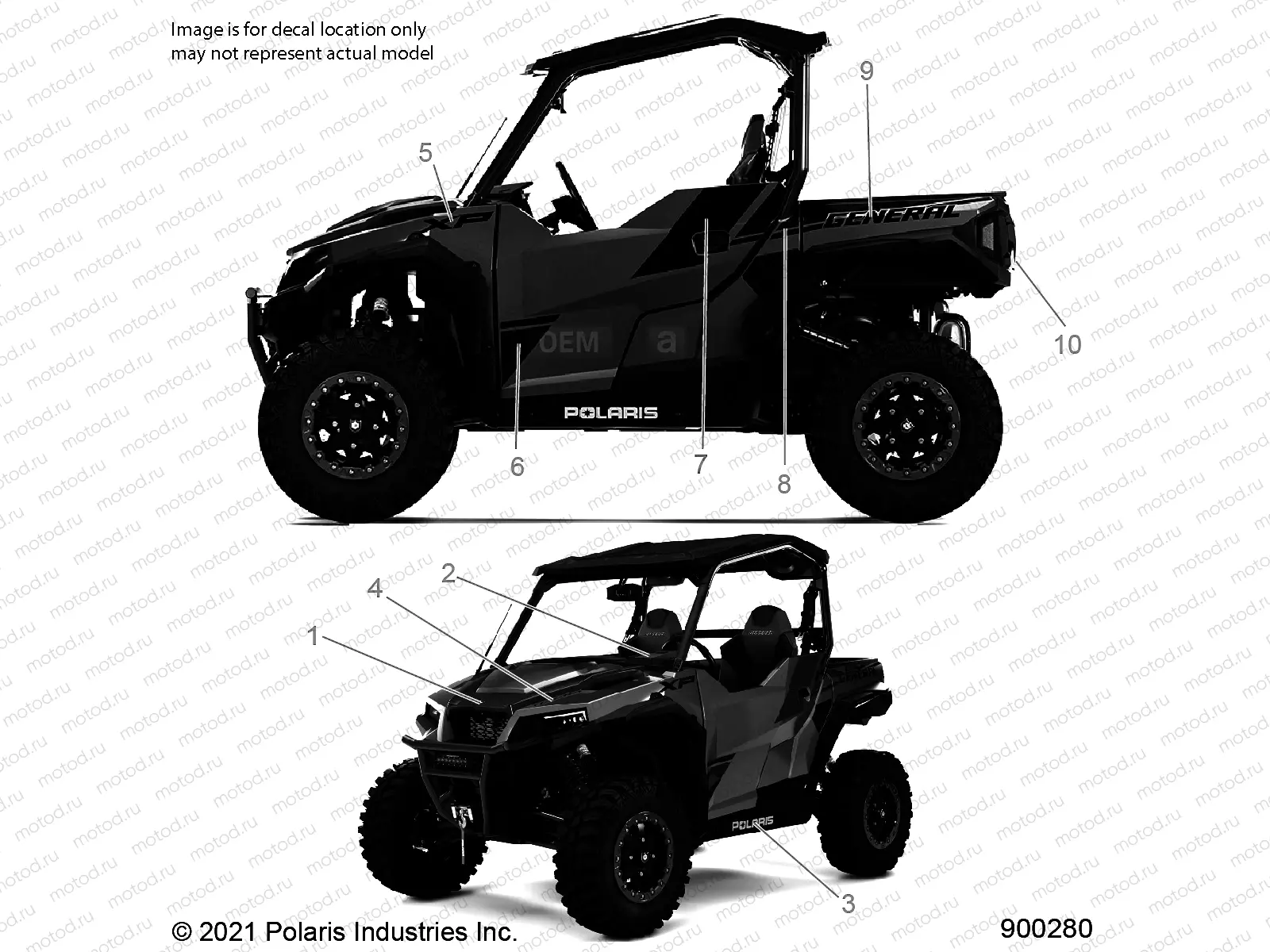 BODY | BODY, DECALS - G21GXZ99AM/BM (900280)