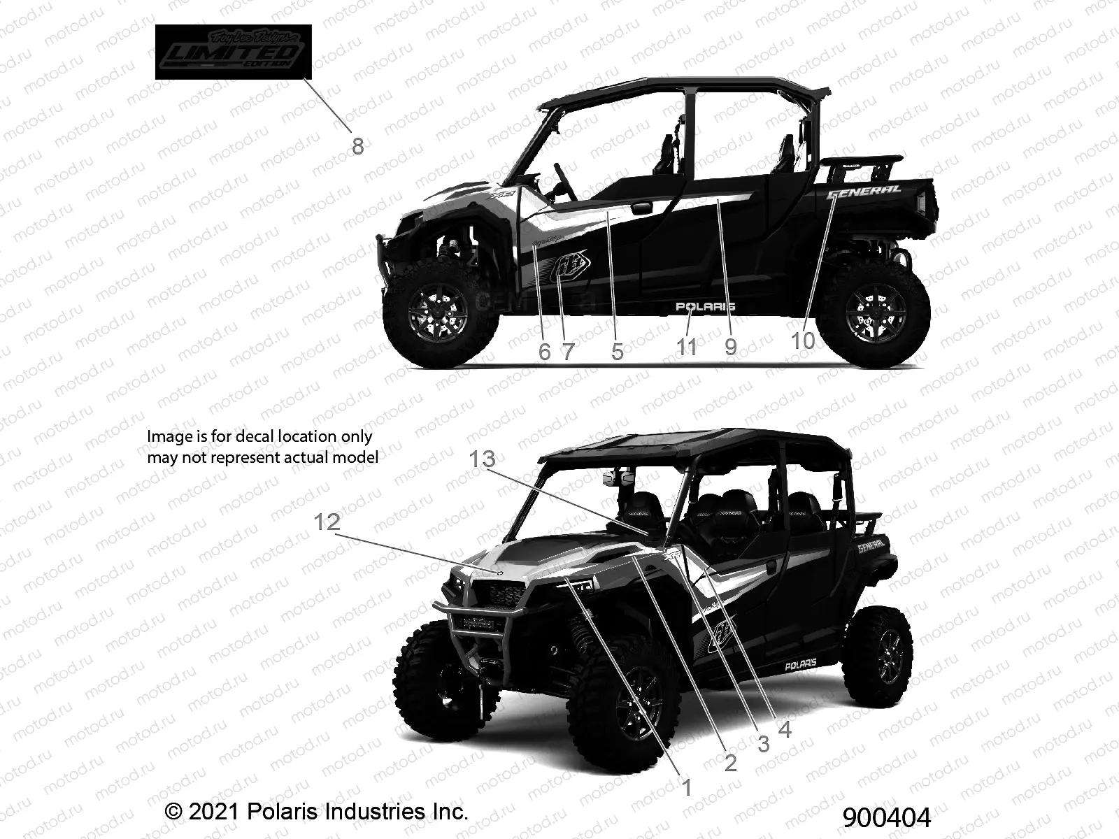 BODY | BODY, DECALS - G22GMK99AR/BR (900404)