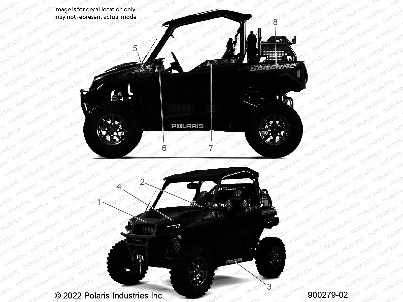 BODY | BODY, DECALS - G22GXH99AL/BL (900279-02)