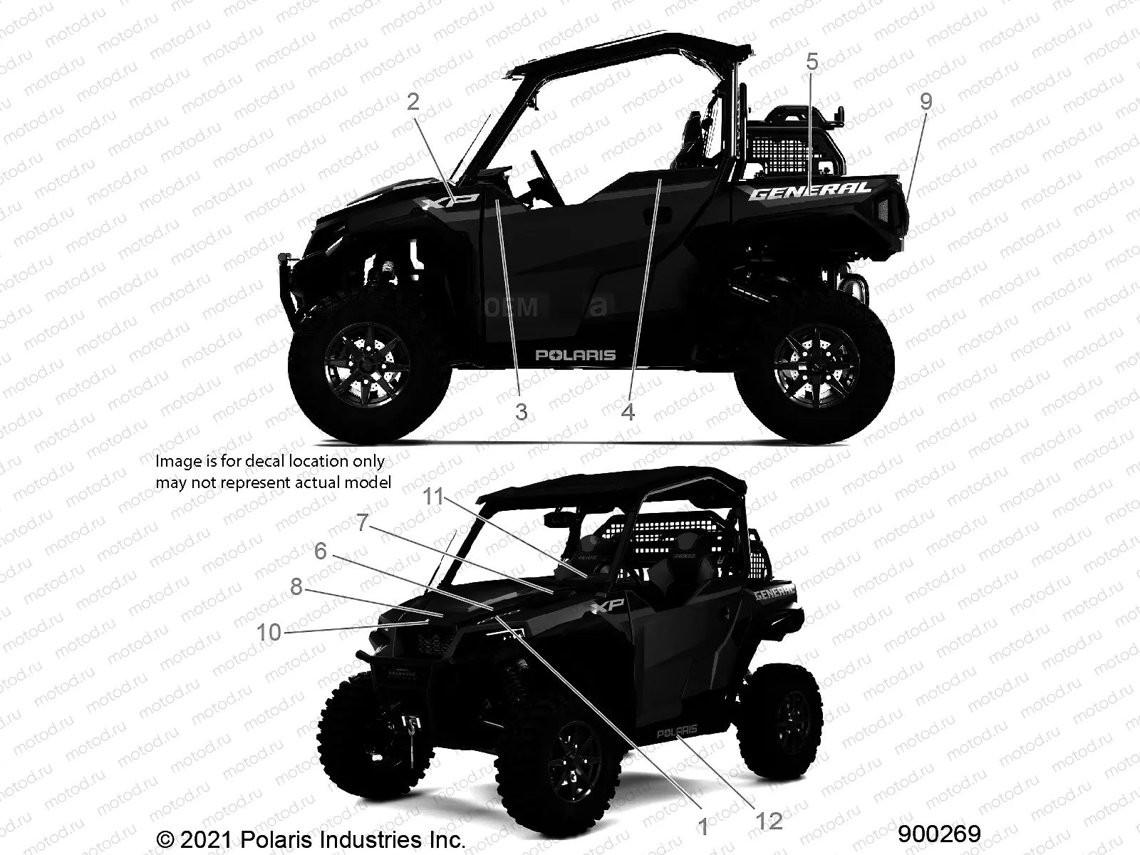 BODY | BODY, DECALS - G22GXK99AP/BP (900269)