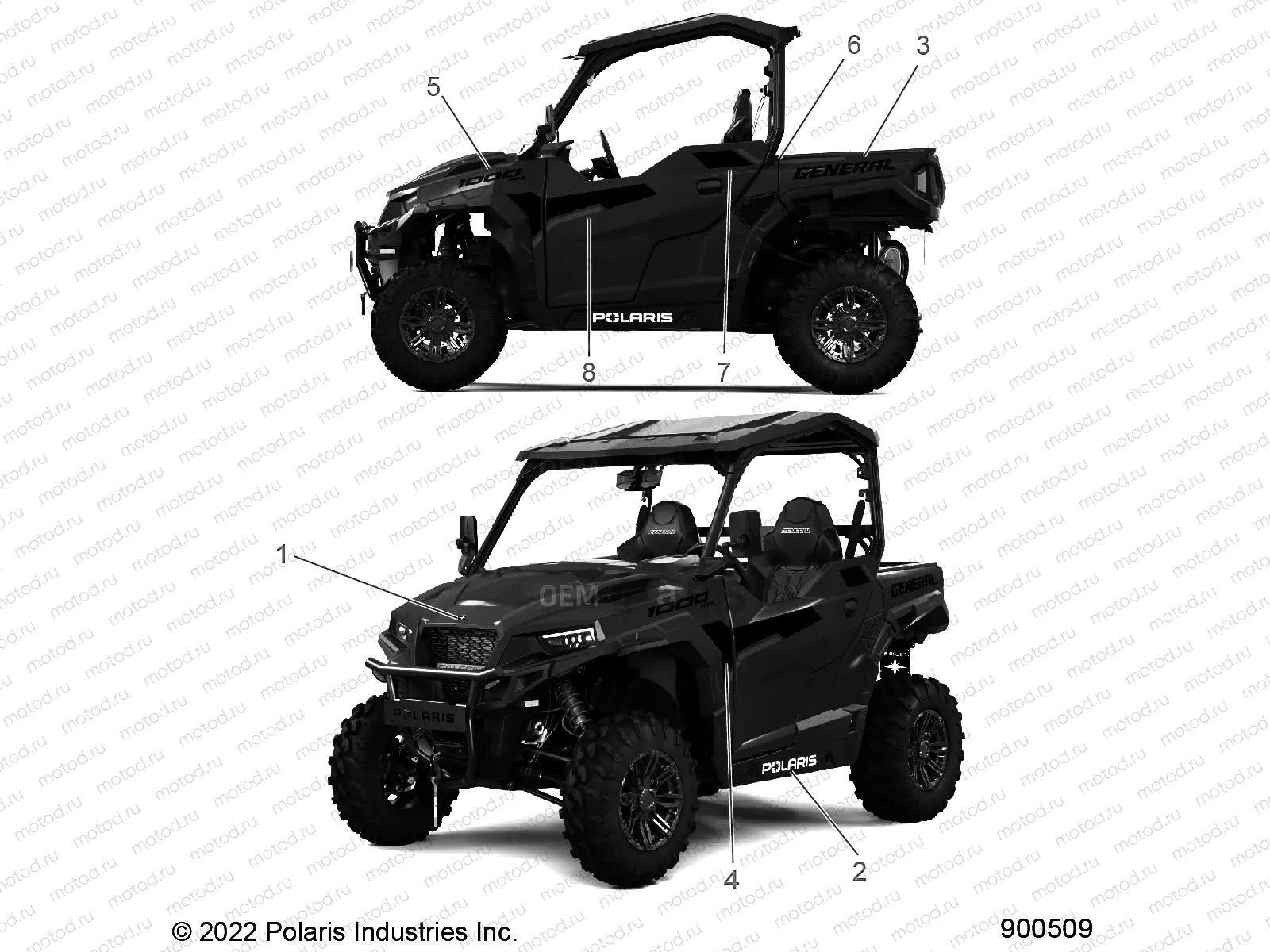 BODY | BODY, DECALS - G23GAB99CG/FG (900509)