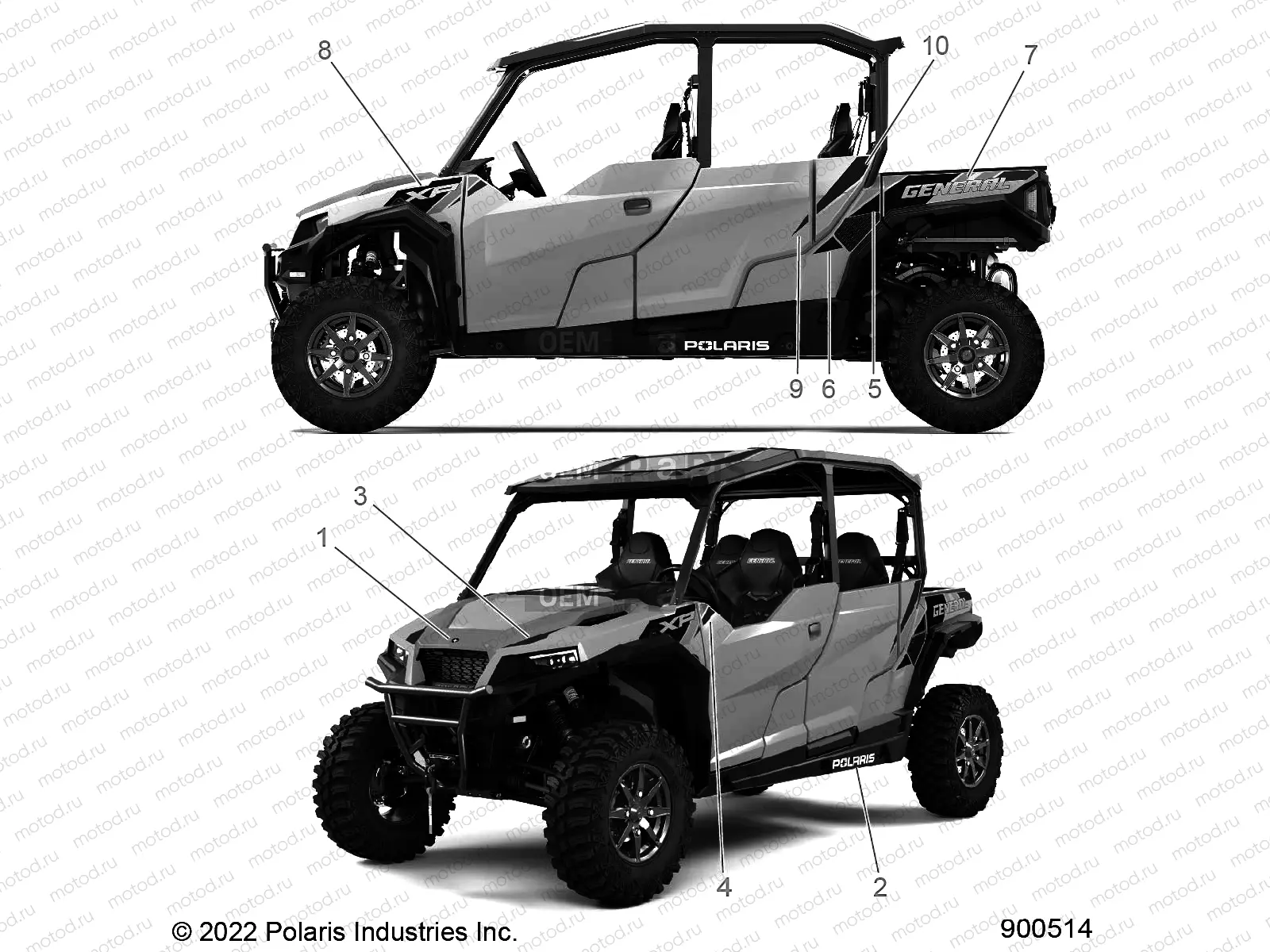 BODY | BODY, DECALS - G23GME99A4/99B4 (900514)