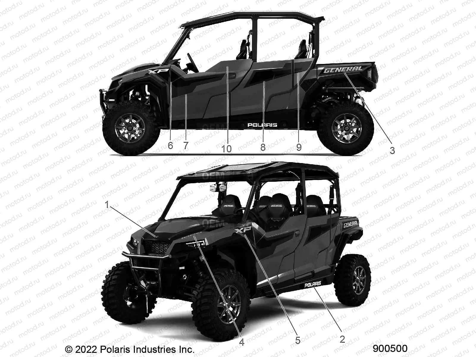 BODY | BODY, DECALS - G23GMK99AH/BH (900500)