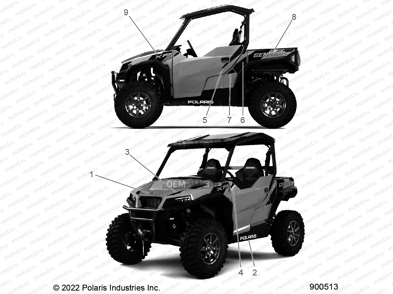 BODY | BODY, DECALS - G23GXE99A4/B4 (900513)