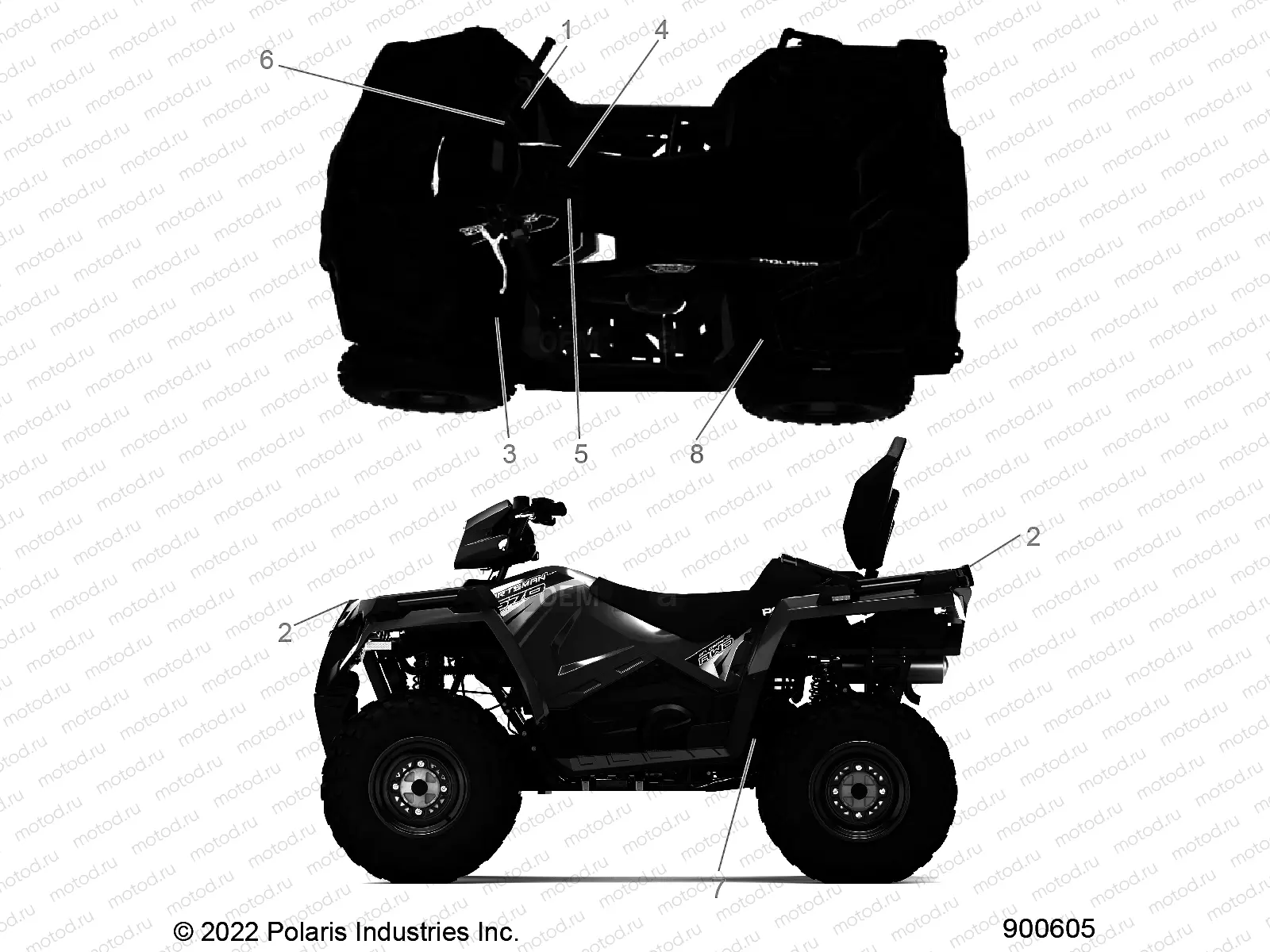 BODY | BODY, DECALS GENERAL - A23SDS57C4 (900605)