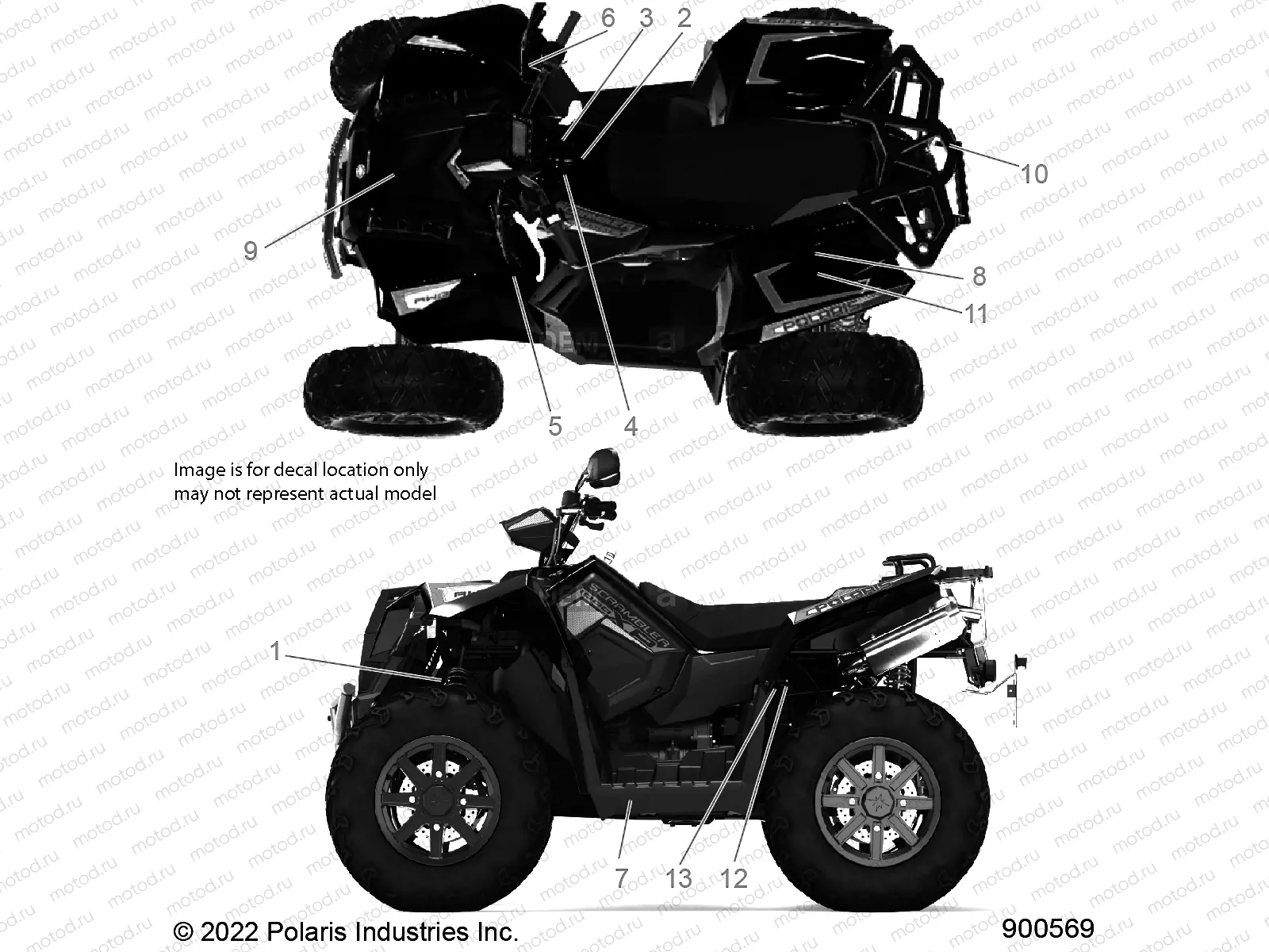 BODY | BODY, DECALS, GENERAL- A23SGE95FN/S95CN/S95FN (900569)