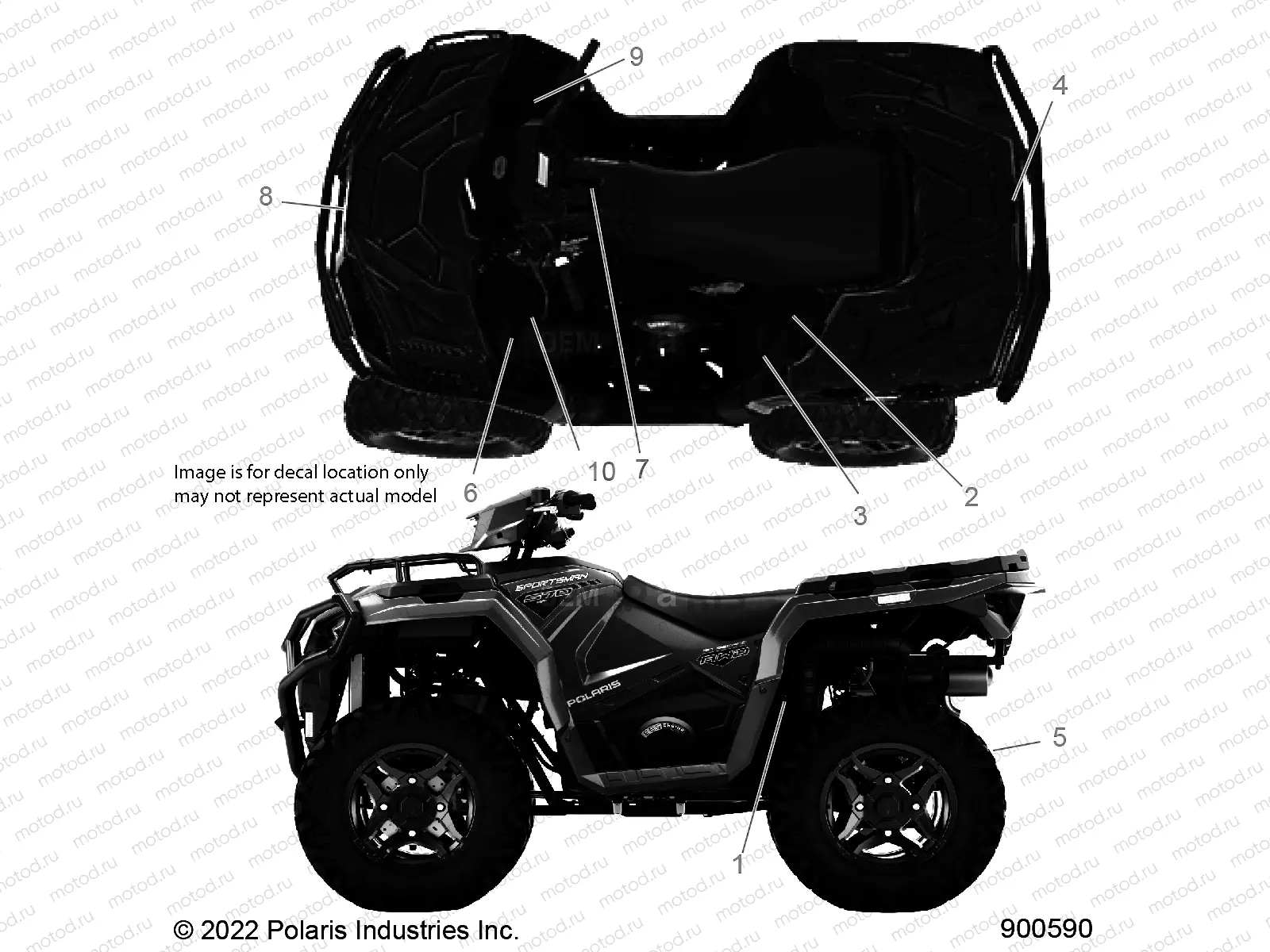 BODY | BODY, DECALS, GENERAL - A23SHE57AL/AS (900590)