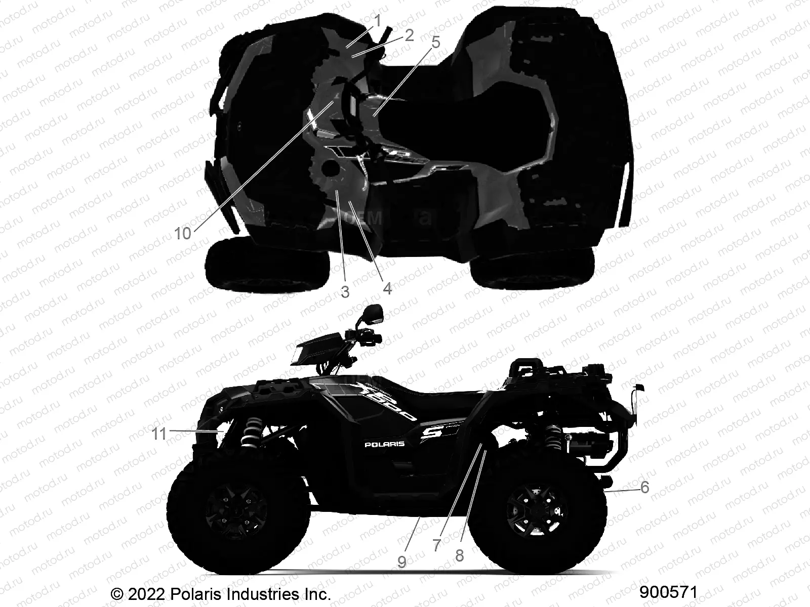 BODY | BODY, DECALS, GENERAL - A23SLE95FK/S95CK/S95FK (900571)