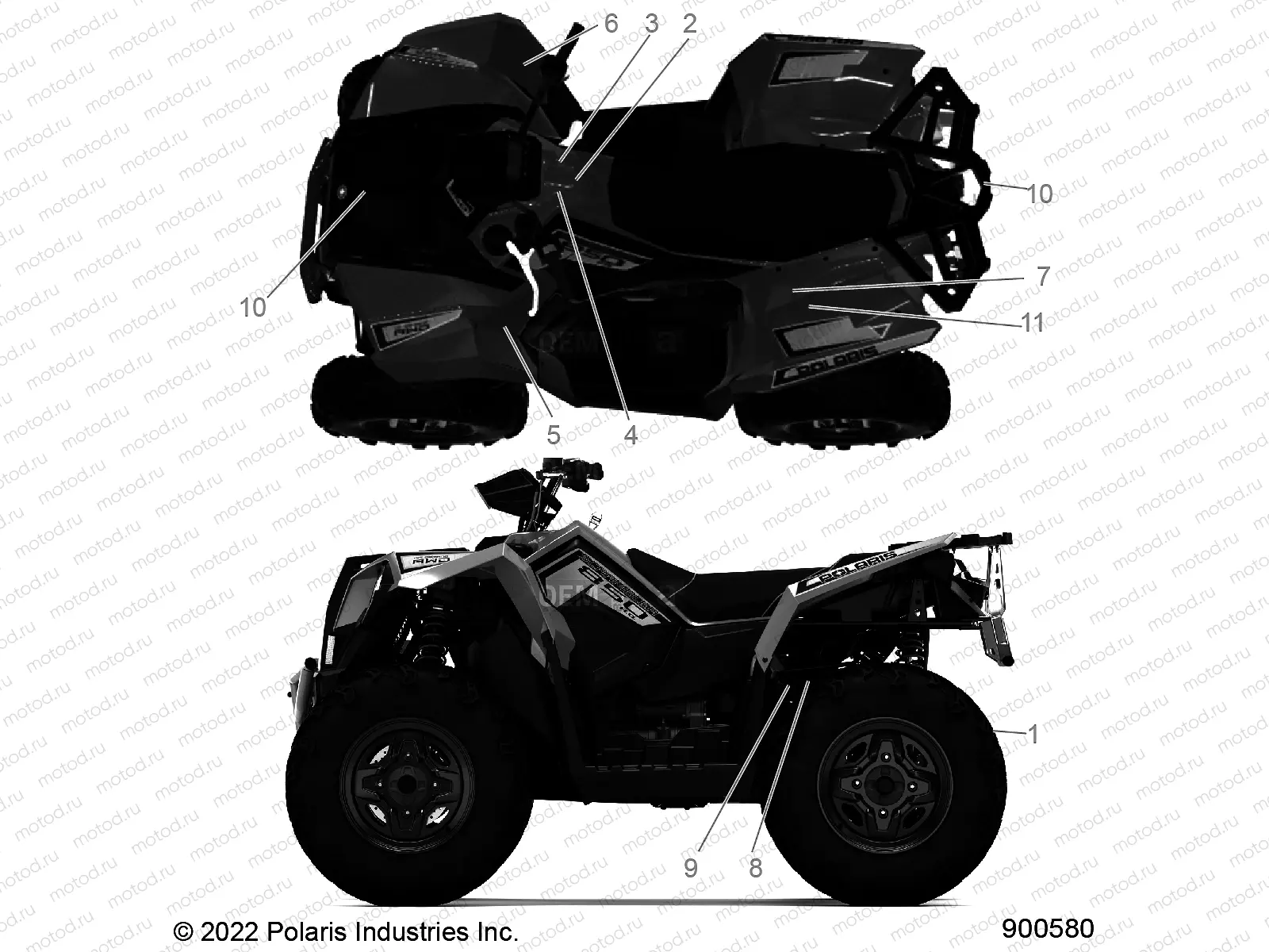 BODY | BODY, DECALS GENERAL - A23SVA85A3 (900580)