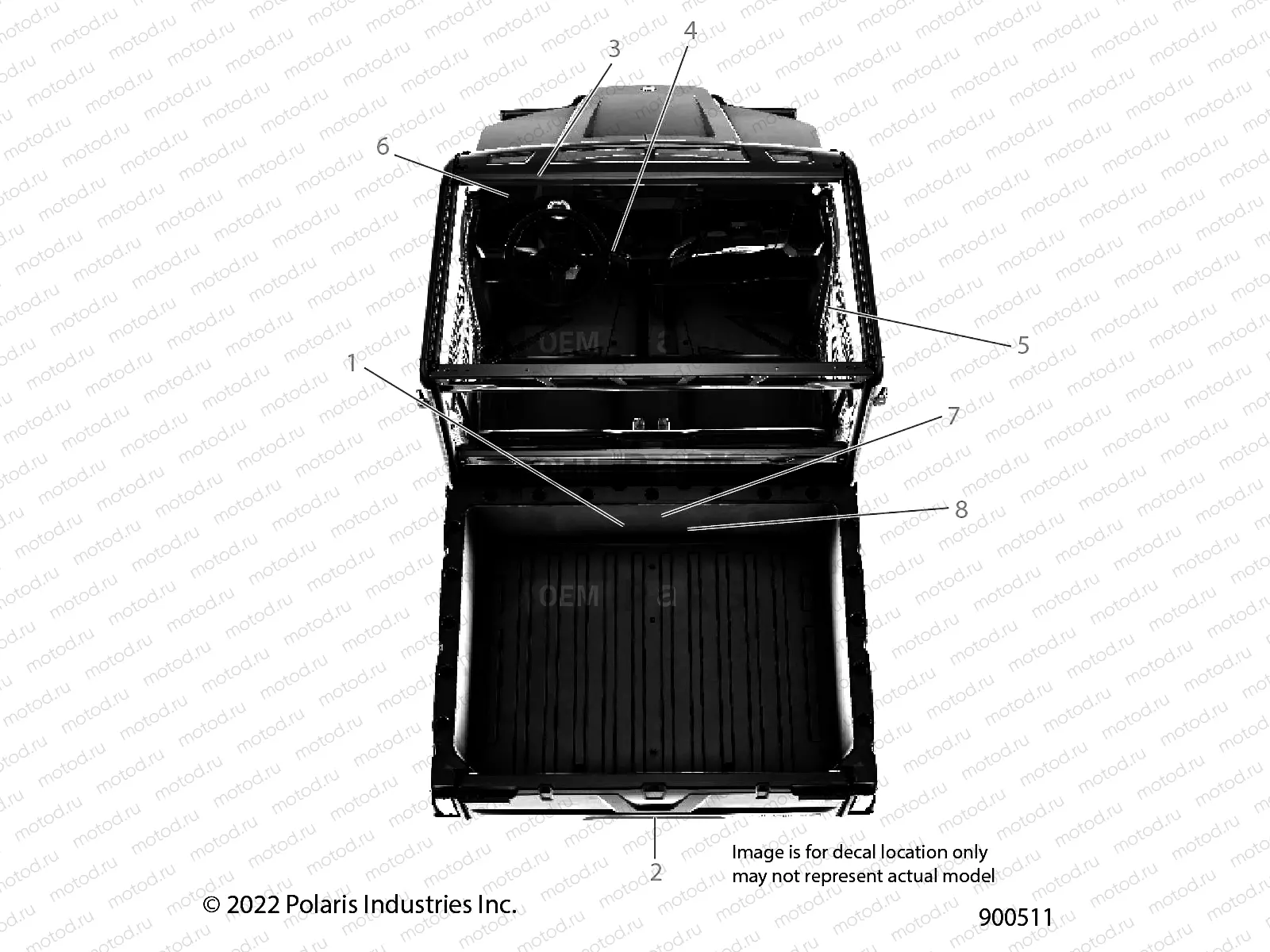 BODY | BODY, DECALS, GENERAL - R23MAA57F1/SC9/CK/F1/F9 (900511)