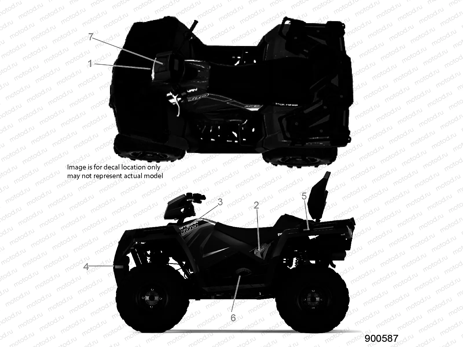 BODY | BODY, DECALS, GRAPHIC - A23SDA57A5/E57A4 (900587)