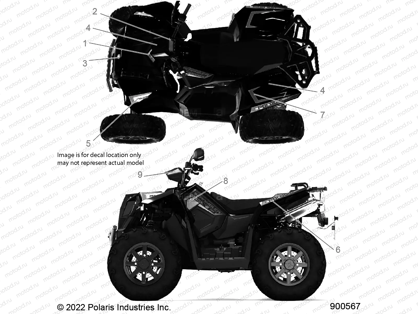 BODY | BODY, DECALS, GRAPHIC - A23SGE95FN/S95CN/S95FN (900567)