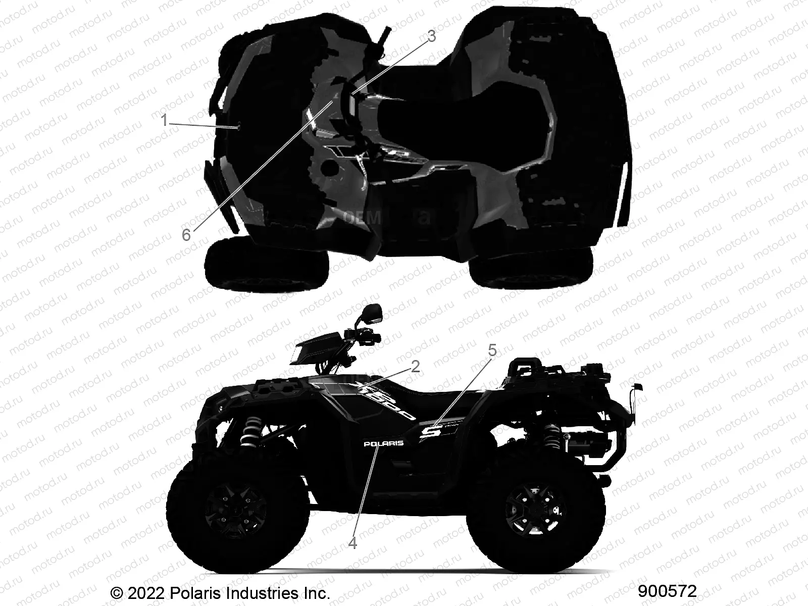 BODY | BODY, DECALS GRAPHIC- A23SLE95FK/S95CK/S95FK (900572)