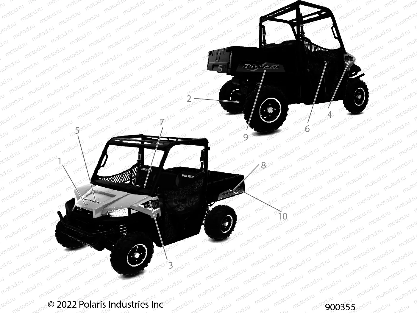 BODY | BODY, DECALS, GRAPHIC - R22MAA57F1/SF1/F9/C1/C9/CK (900355)