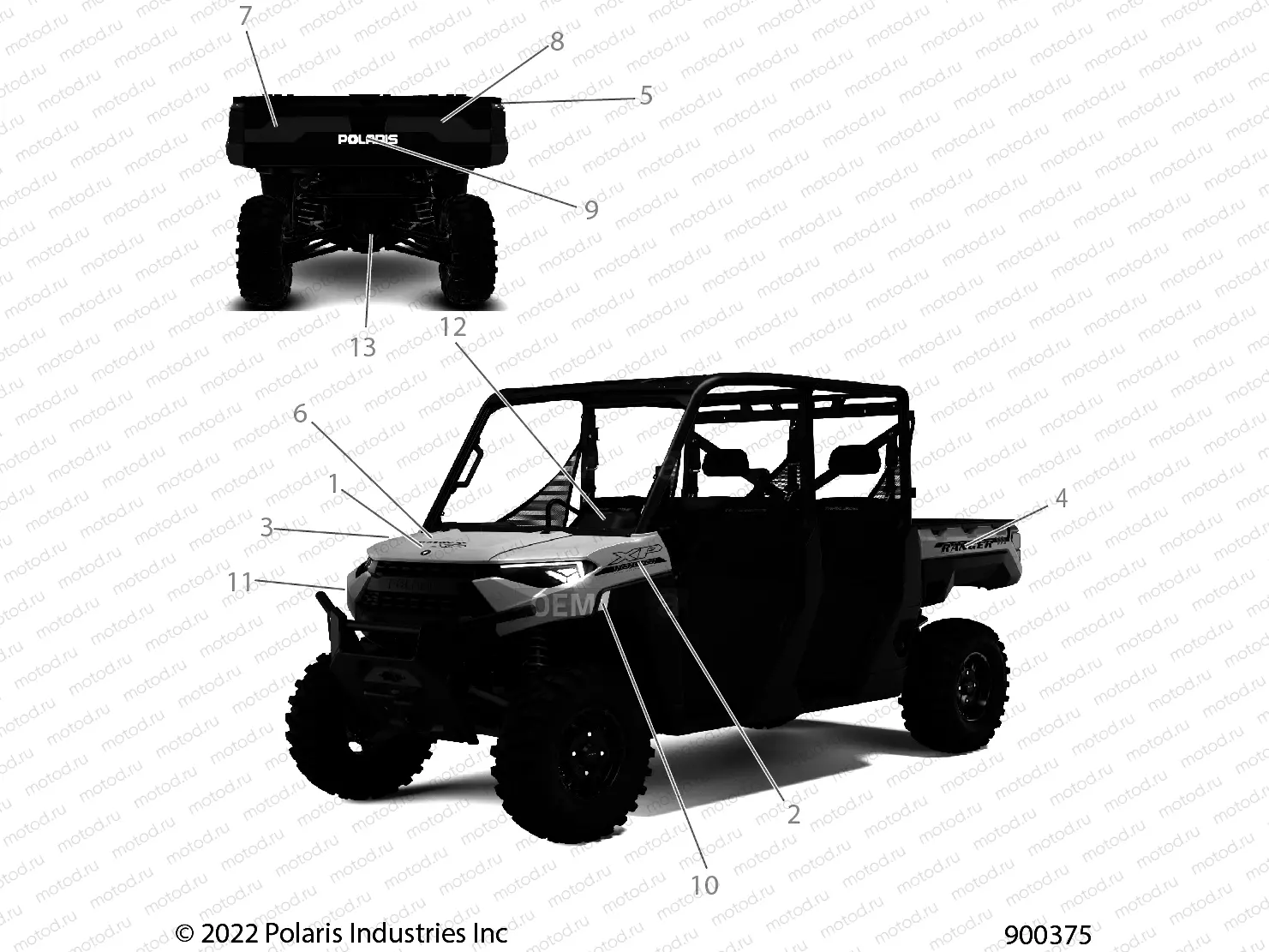 BODY | BODY, DECALS, GRAPHIC - R22RSH99AG/BG (900375)