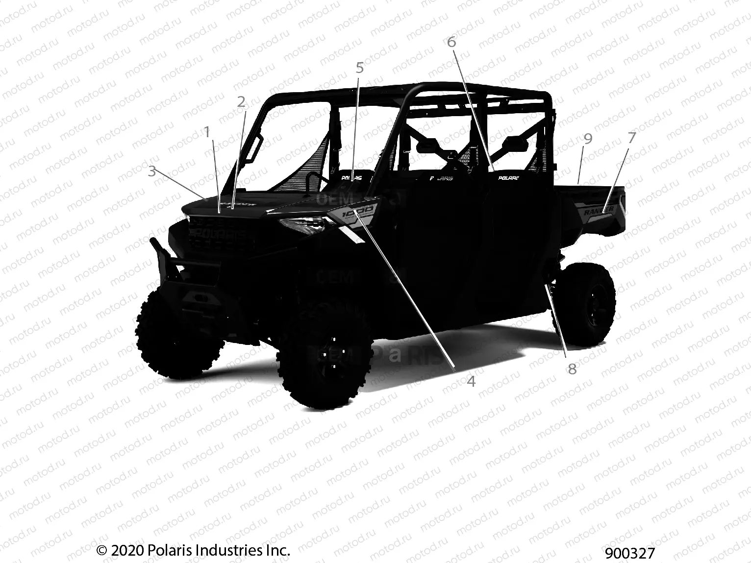 BODY | BODY, DECALS, GRAPHIC - R22T6E99NG (900327)